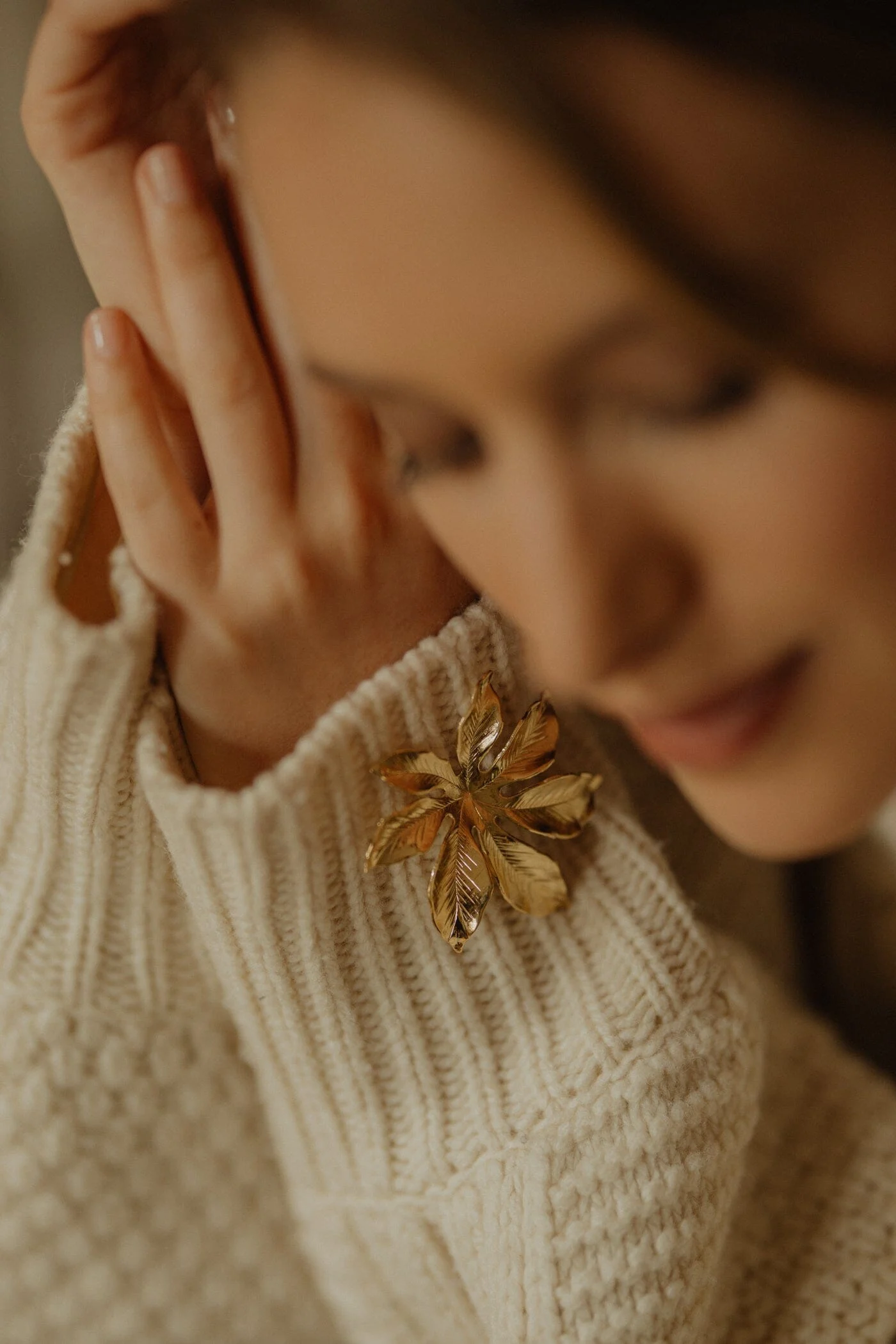 CHLORIS - Broche fleur plaqué argent | Argent