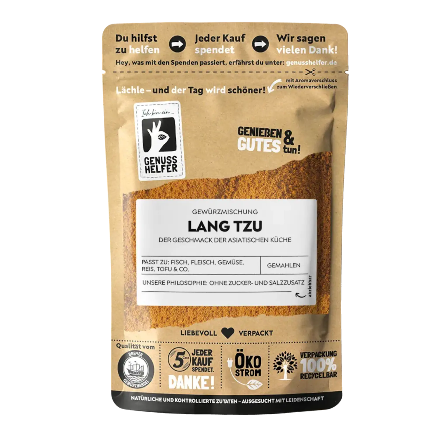 Lang Tzu, chinesische Gewürzmischung, gemahlen, 3er Pack