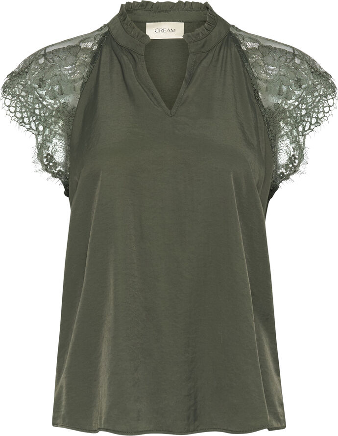 Cream CRNola Lace Blouse Deep depths
