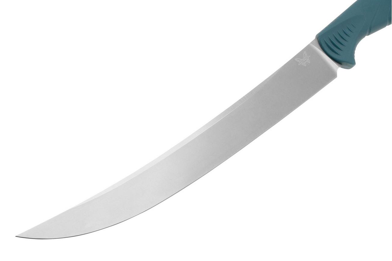 Benchmade Fishcrafter Trailing Point 9” 18020 CPM MagnaCut, Depth Blue Santoprene fileermes
