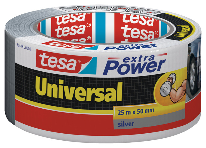 tesa® Universal gaffatape sølv 50 mm x 25 meter