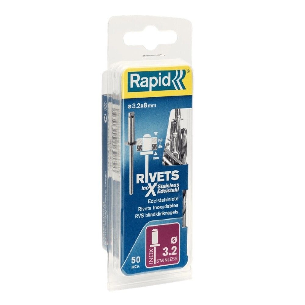 POPNAGLE RAPID RUSTFRIE 50 STK