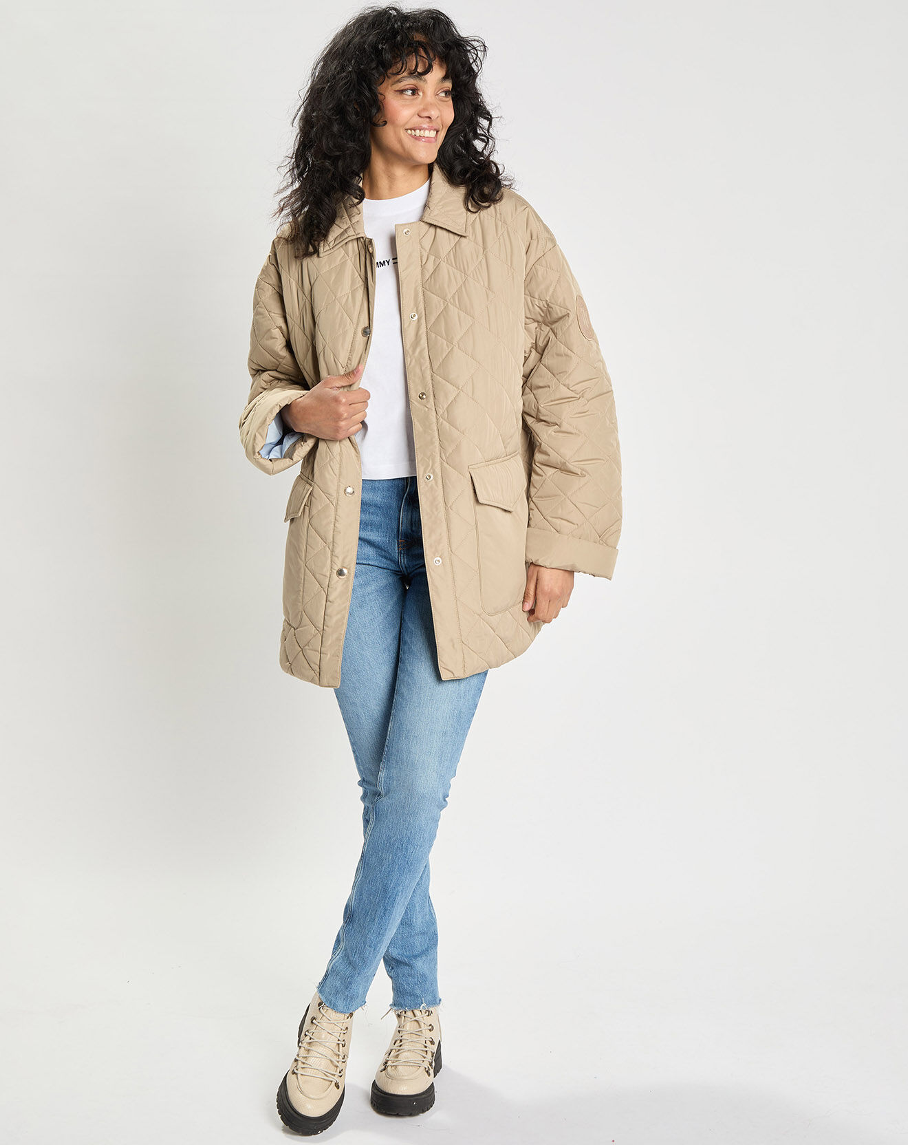 Tommy Hilfiger Manteau Quilted beige