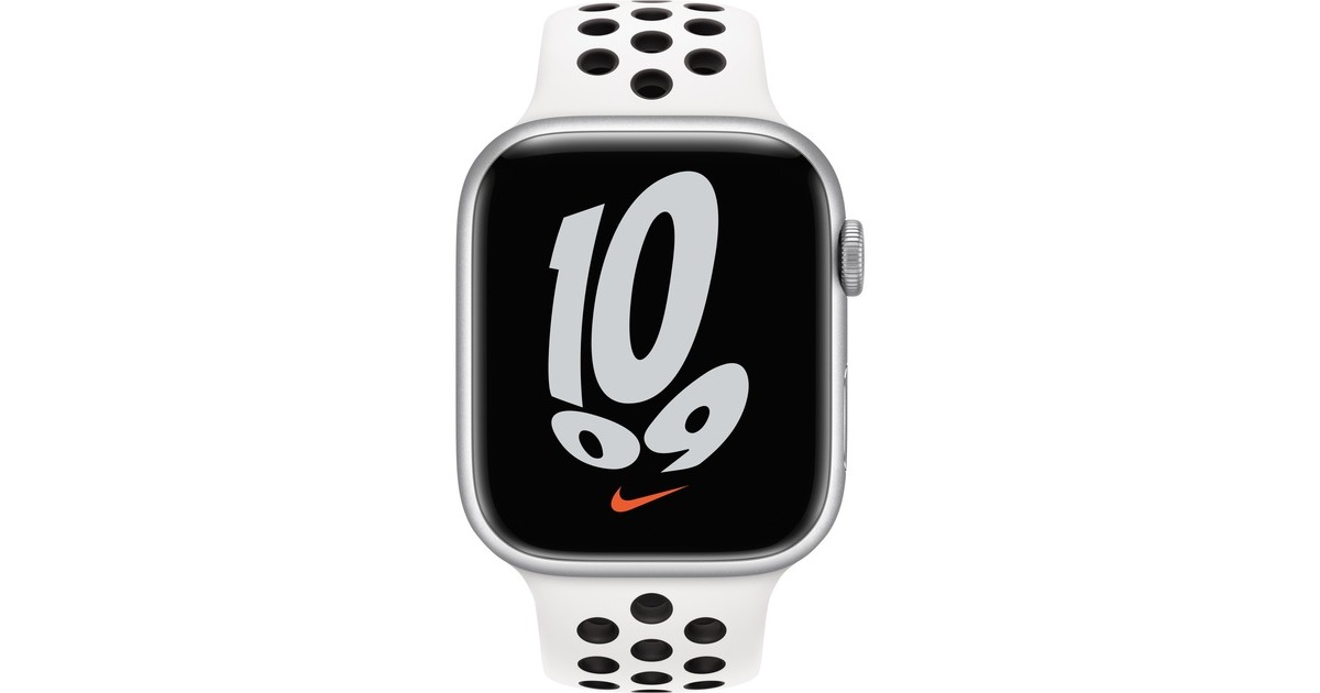 AppleSportbandje van Nike - Summit White/zwart (45 mm) horlogeband  (Wit/zwart)