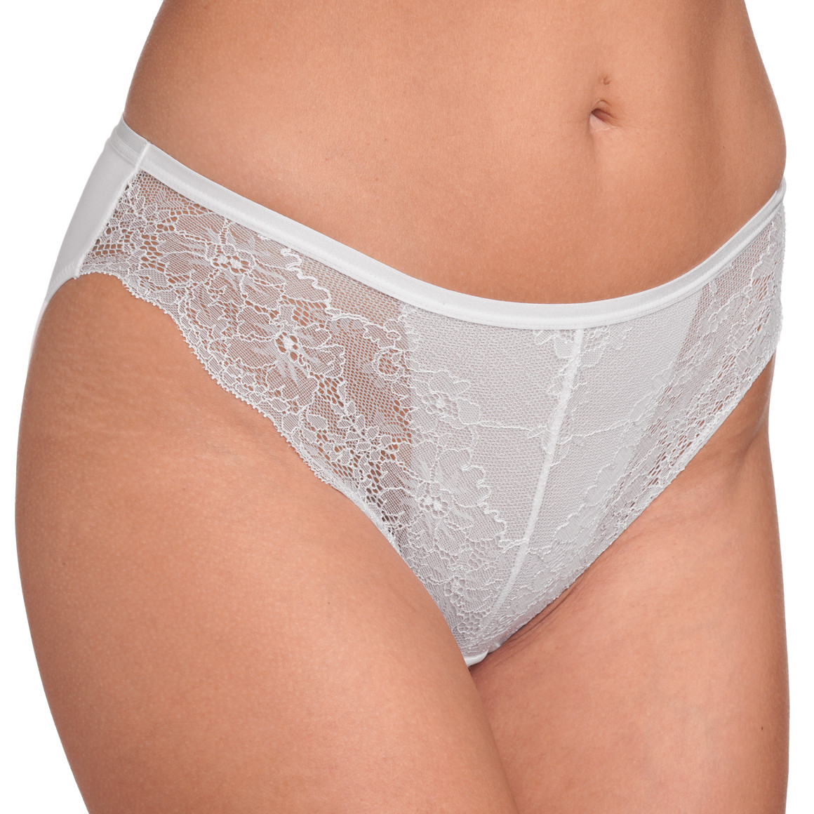 Damen Slip aus anschmiegsamer Mikrofaser weiss