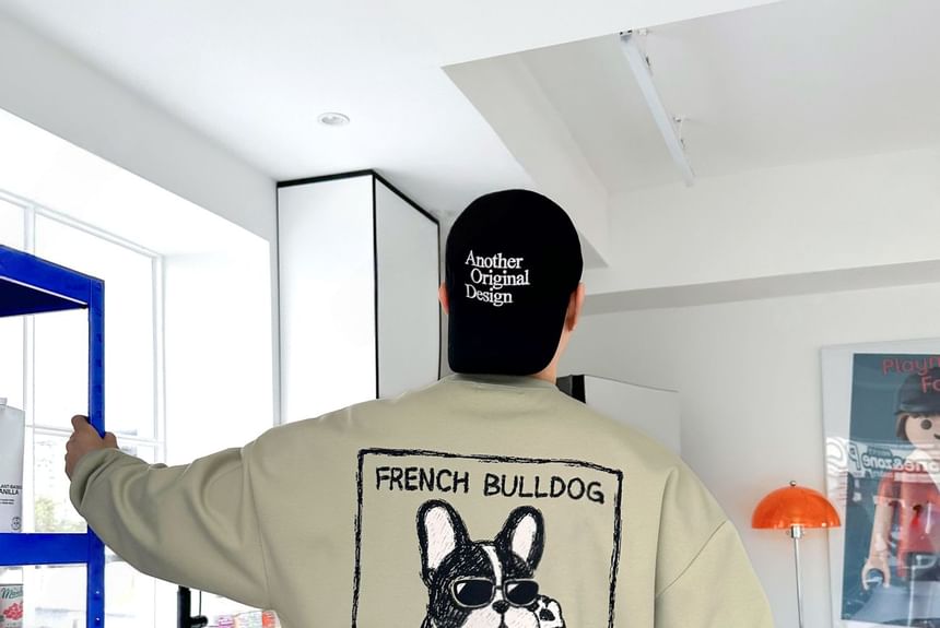 SeoulPop - Losse sweatshirt met hondenprint