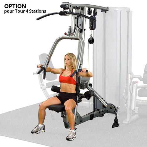 BODYSOLID PRO DUAL Option Double Poste Presse à Bras et Tirage Dorsal