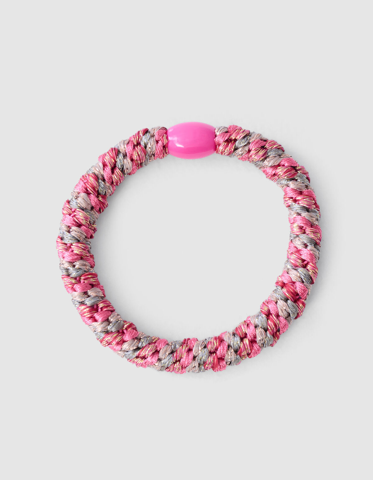 Lurex Haarelastiek Roze