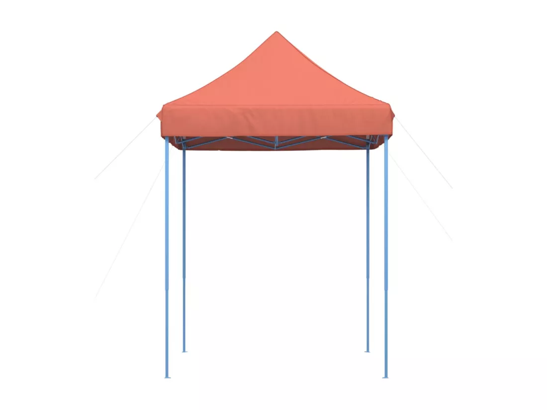 Tente réception pliable escamotable terre cuite 200x200x306 cm