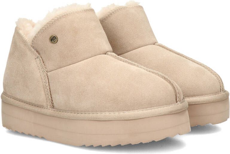 Warmbat Australia Warmbat Willow Plateau dames gevoerde boot Beige