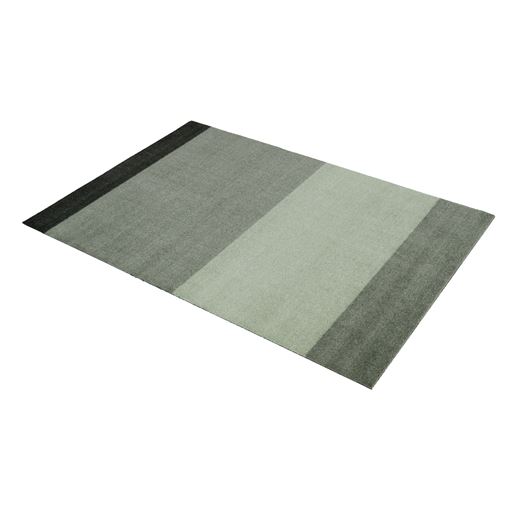 Tica Copenhagen Stripe Horisontal Gulvtæppe, Grøn/Støvet/Mørk Grøn, 90x130 cm