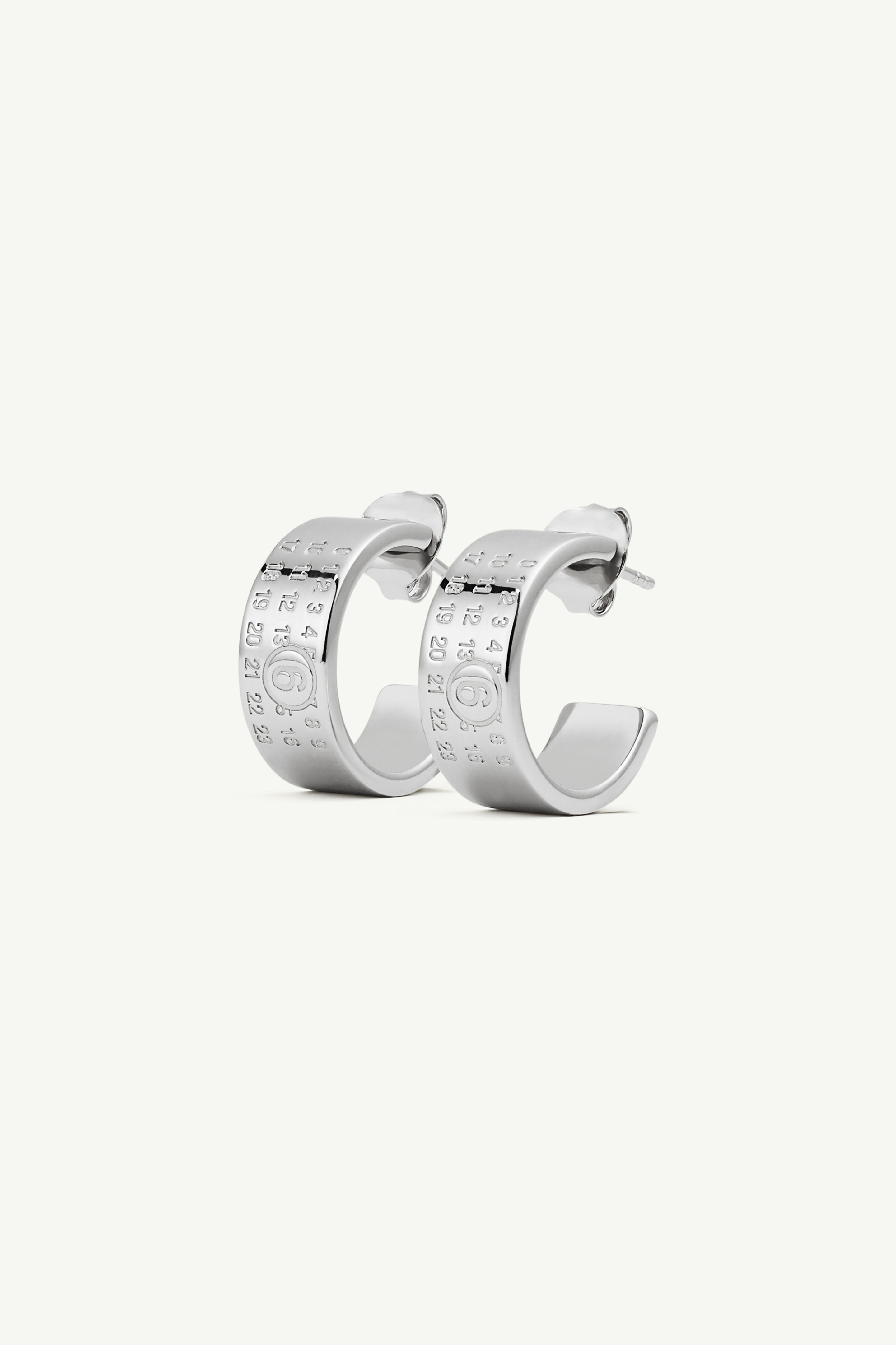 Boucles d'oreilles en laiton gravée Polished palladio