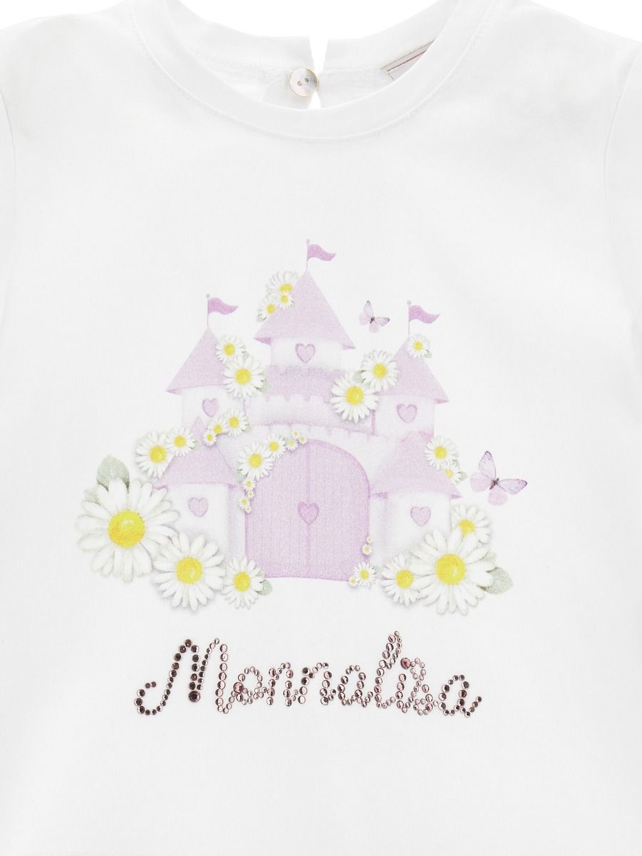 Monnalisa Castle Print T-Shirt