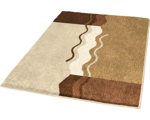 Badmat Kleine Wolke Vanessa 70 x 120 cm beigebruin