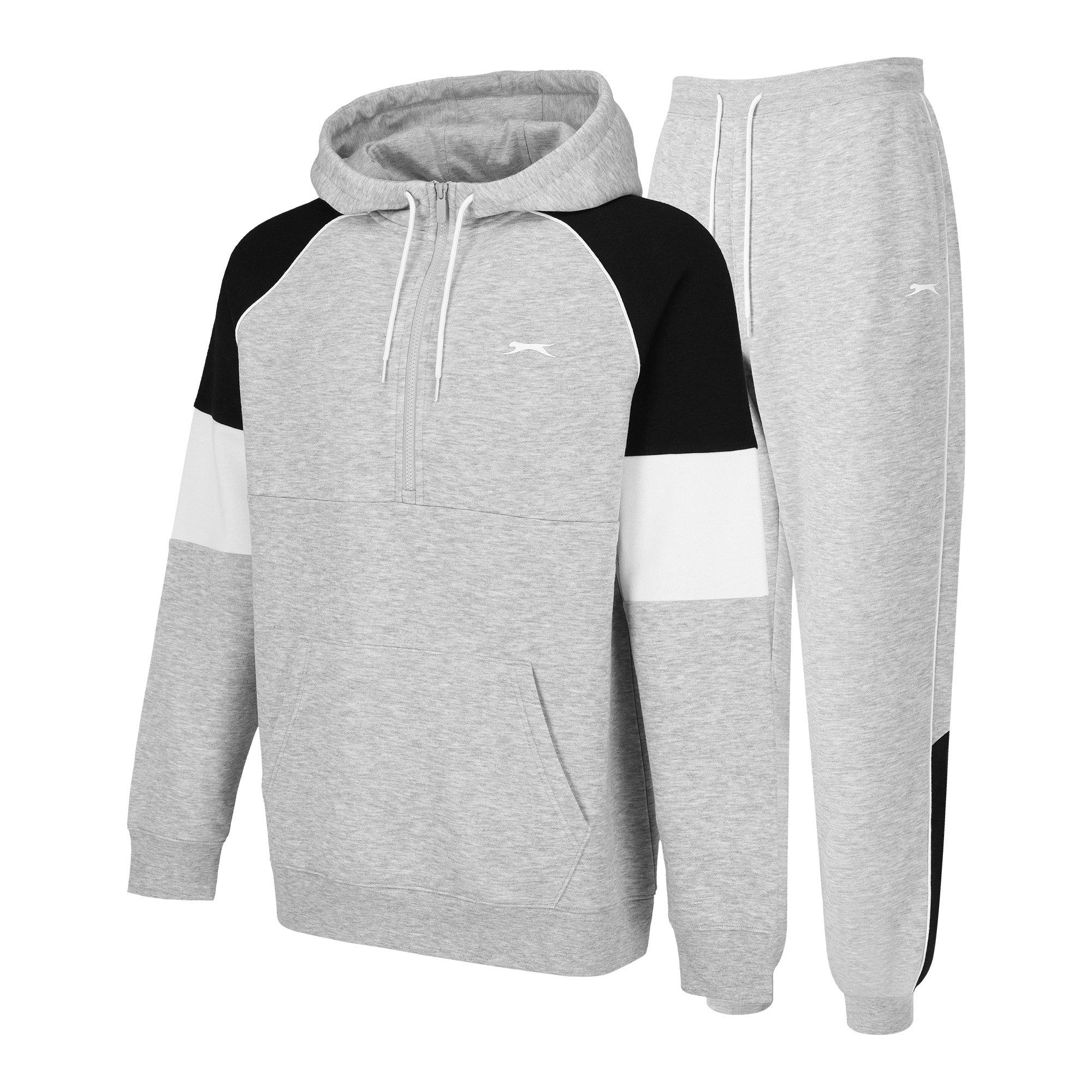 Slazenger Fleece Quarter Zip Tracksuit Mens
