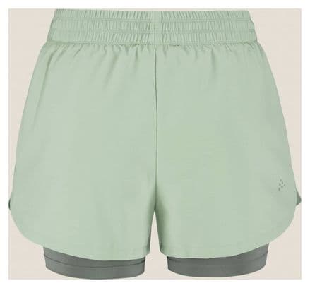 Short 2-en-1 Craft ADV Essence Vert Femme