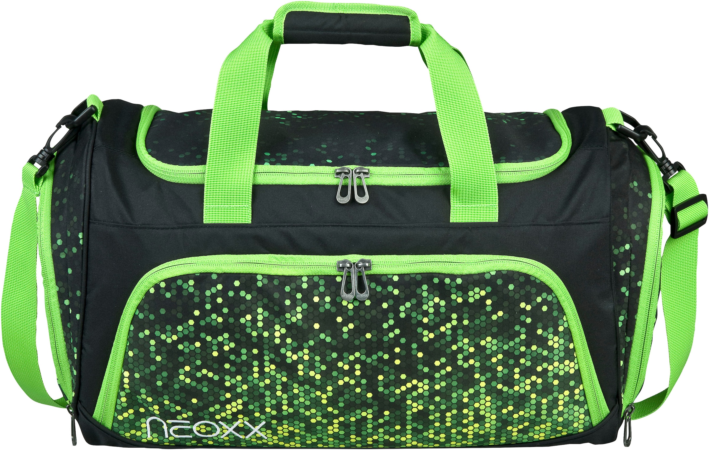 neoxx Sporttasche »Move, Pixel in my mind« teilweise aus recyceltem Material