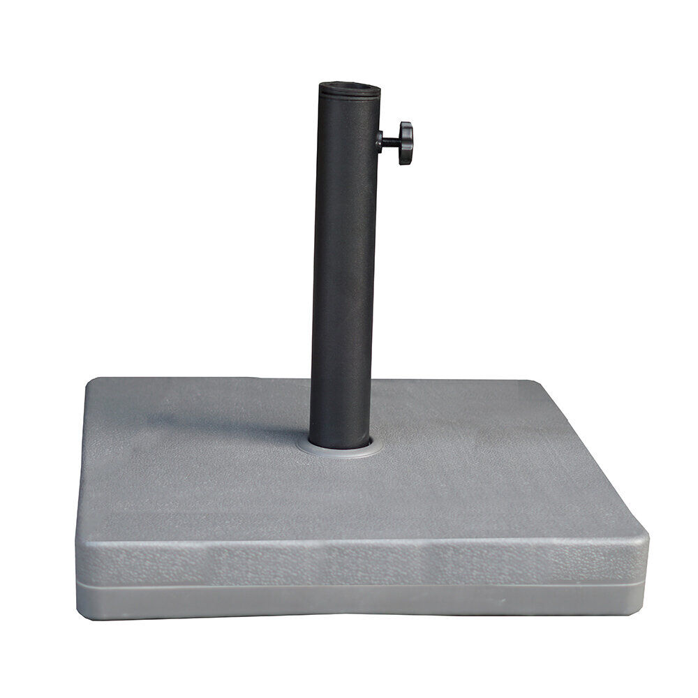 Pied de parasol béton 20 kg gris