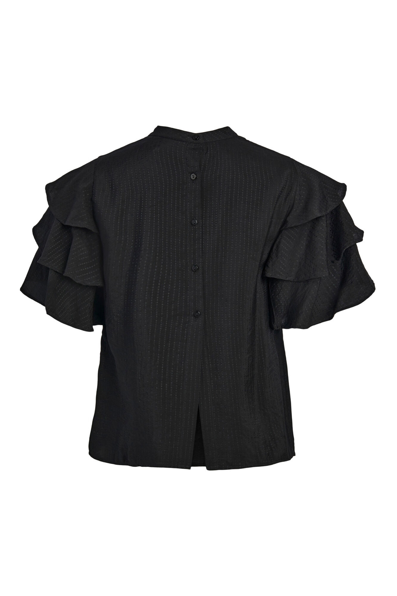 Blusa com babados - Preta