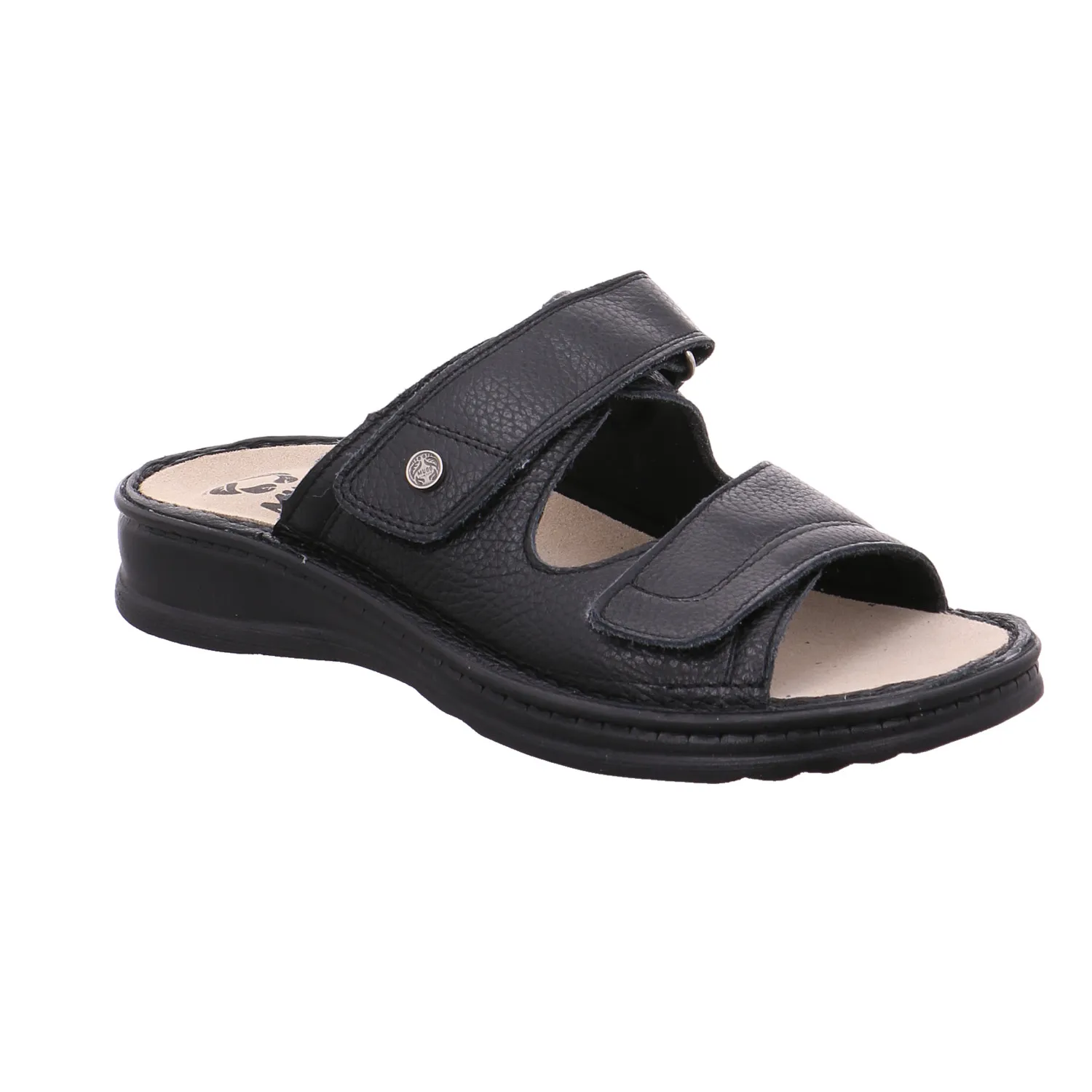 MUBB Bio-Mûles Schwarz Leder