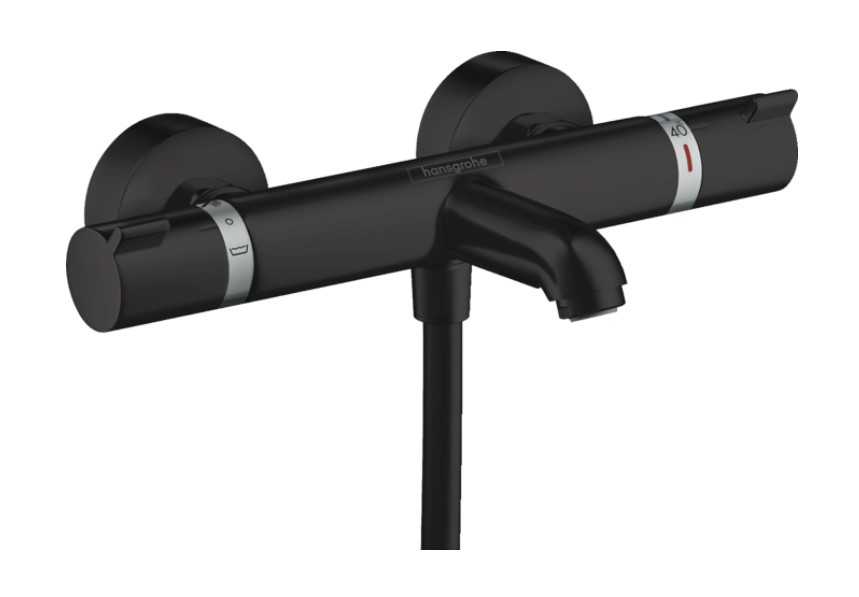 Hansgrohe Ecostat badthermostaat opbouw zwart mat