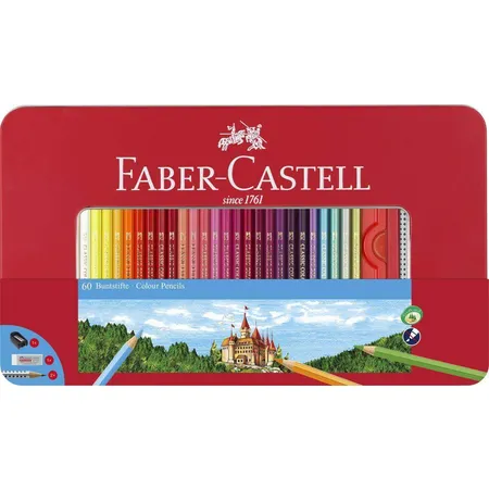 Faber-Castell Buntstift hexagonal, 60 stück