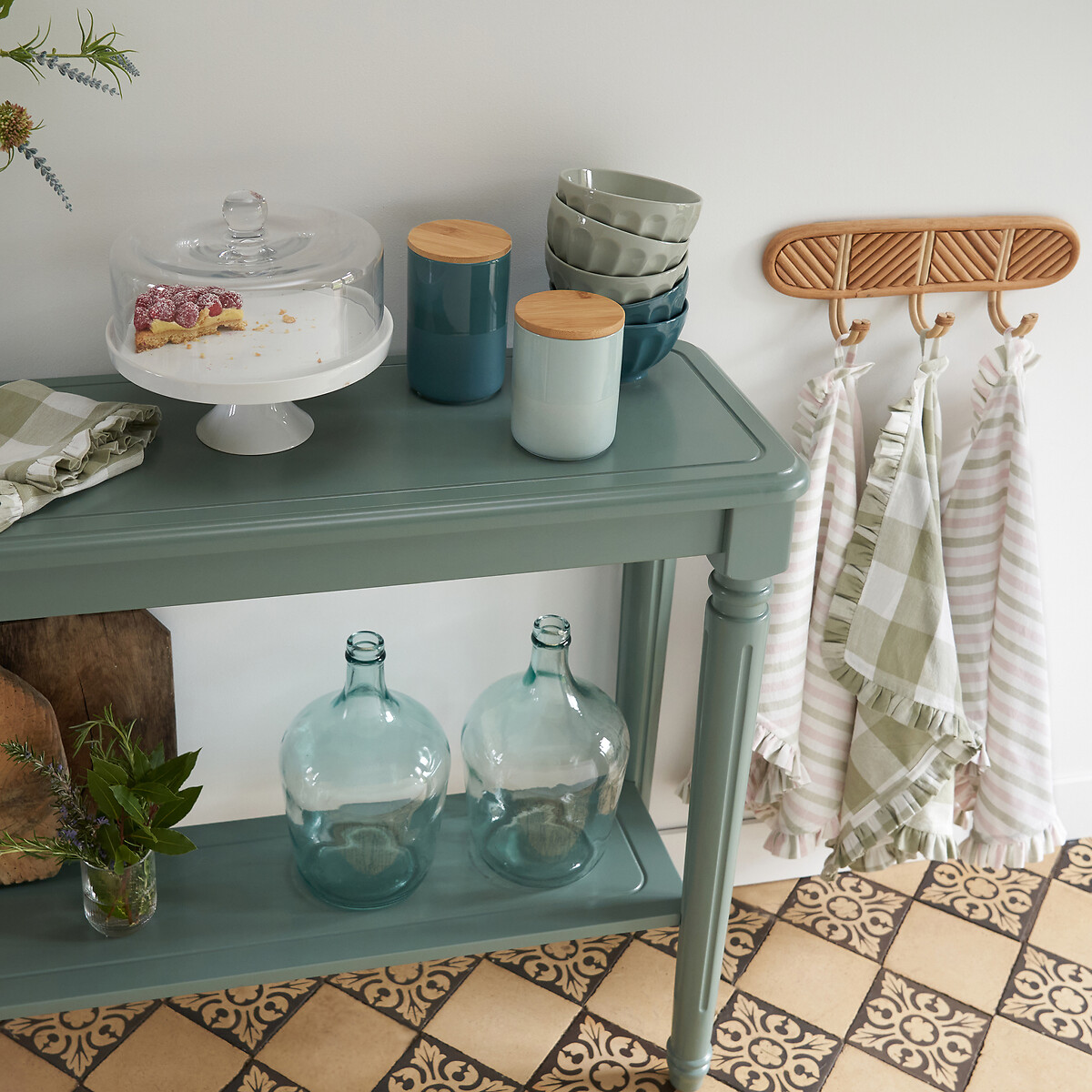 LA REDOUTE INTERIORS<br>Vaso Lady Jeanne em vidro, 31 cm de altura, Izolia