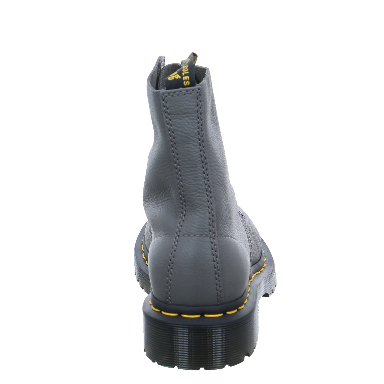 DR. MARTENS Boot Grau Leder