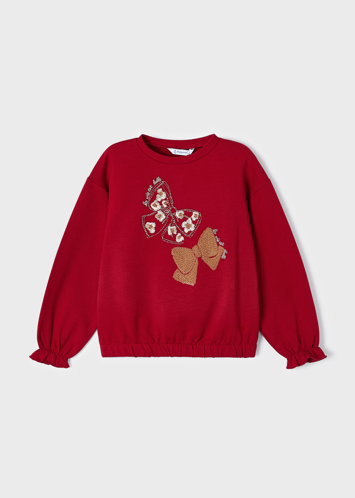 Moletom feminino de algodão estampado