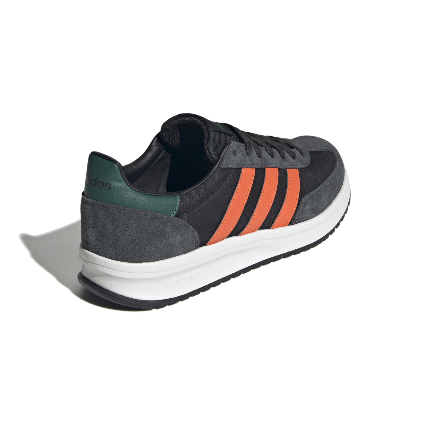 Adidas Run 70s 2.0 Sneakers Zwart Donkergrijs Felrood