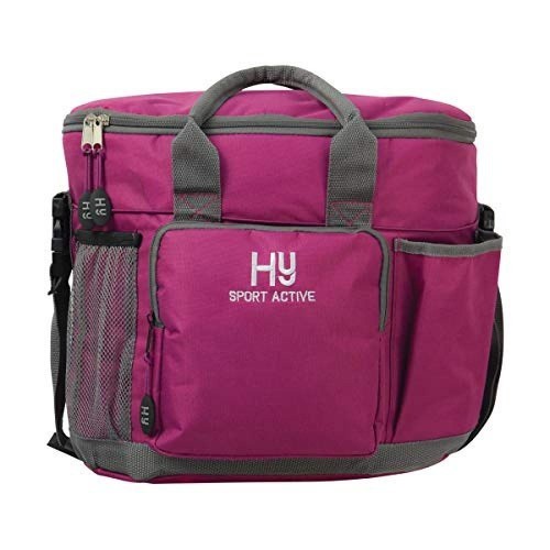 Bolsa para acessórios de equitação Sport Active, cor framboesa