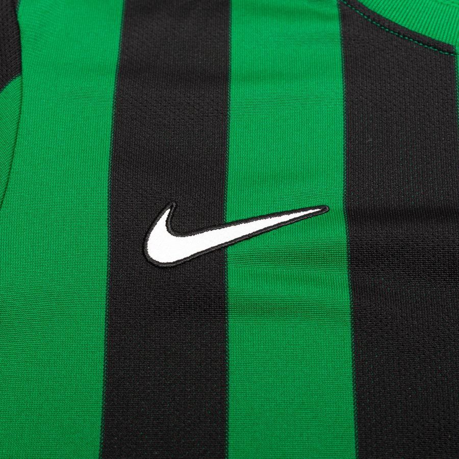 Nike Maillot Dri-FIT Striped Division IV - Vert/Noir/Blanc Femme