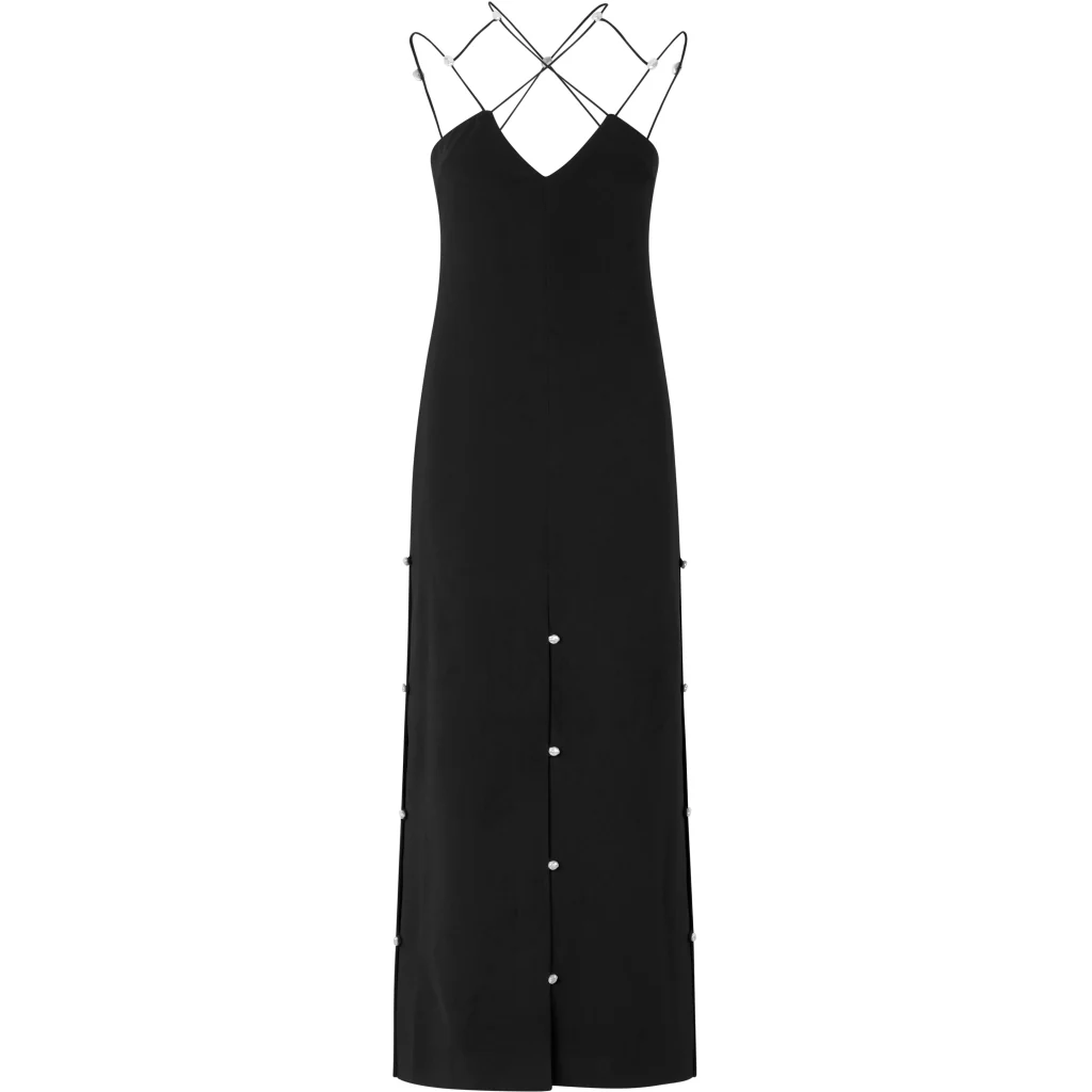 Stine Goya  Christabel lang kjole - Yet Black