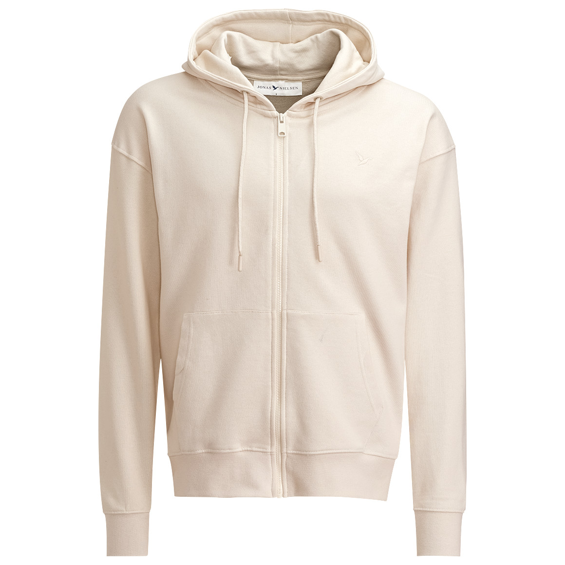 Jonas Nielsen Herren Sweatjacke mit Kapuze beige
