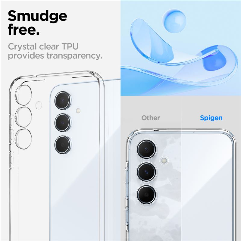 Samsung Galaxy A55 Liquid Crystal Case Gummi Hülle (ACS07537) - Transparent