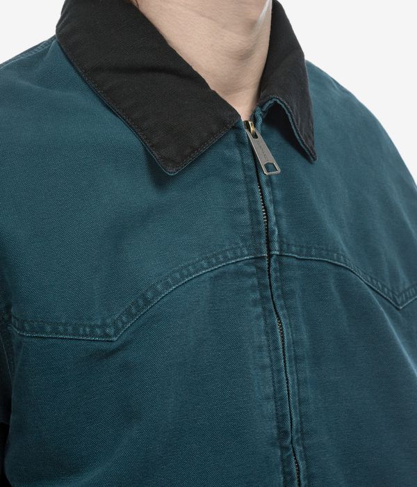 Carhartt WIP OG Santa Fe Organic Dearborn Jacke (deep lagoon black stone canvas)