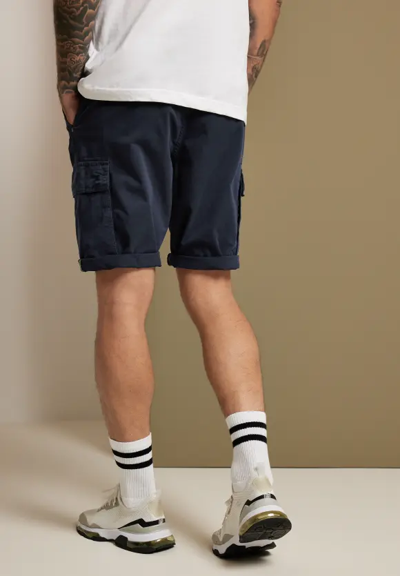 Regular Fit Cargo Bermuda - night blue