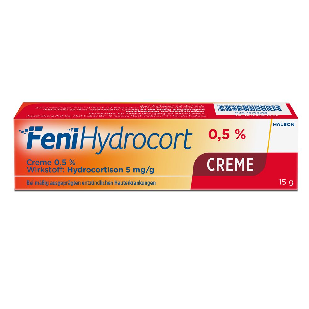 FeniHydrocort Creme 0,5 %, Hydrocortison 5 mg/g, , wirksam bei Hautentzündungen