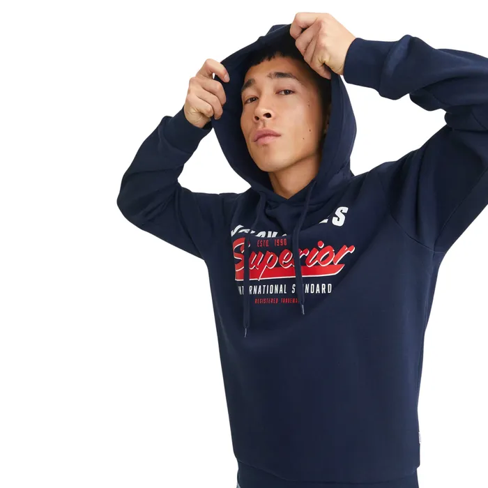 Jack & Jones Logo Hoodie Heren