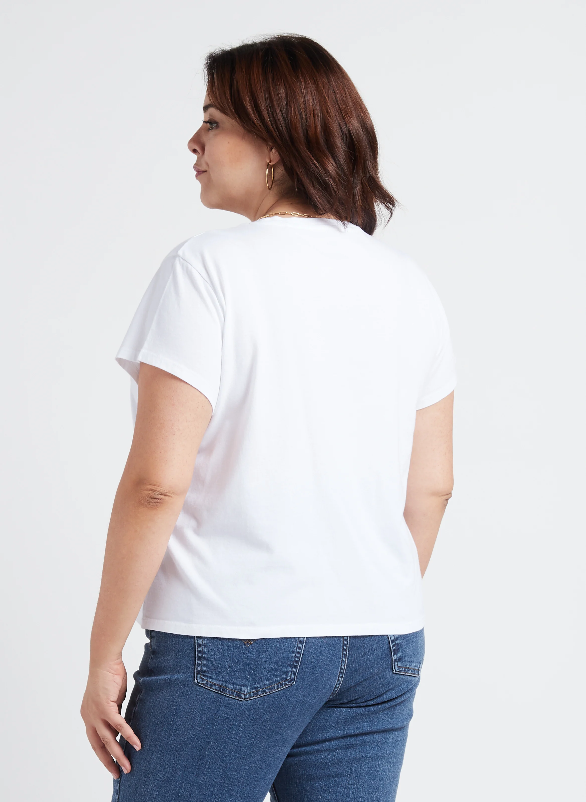 PL GRAPHIC AUTHENTIC TEE - Tee-shirt col rond sérigraphié en coton | Blanc