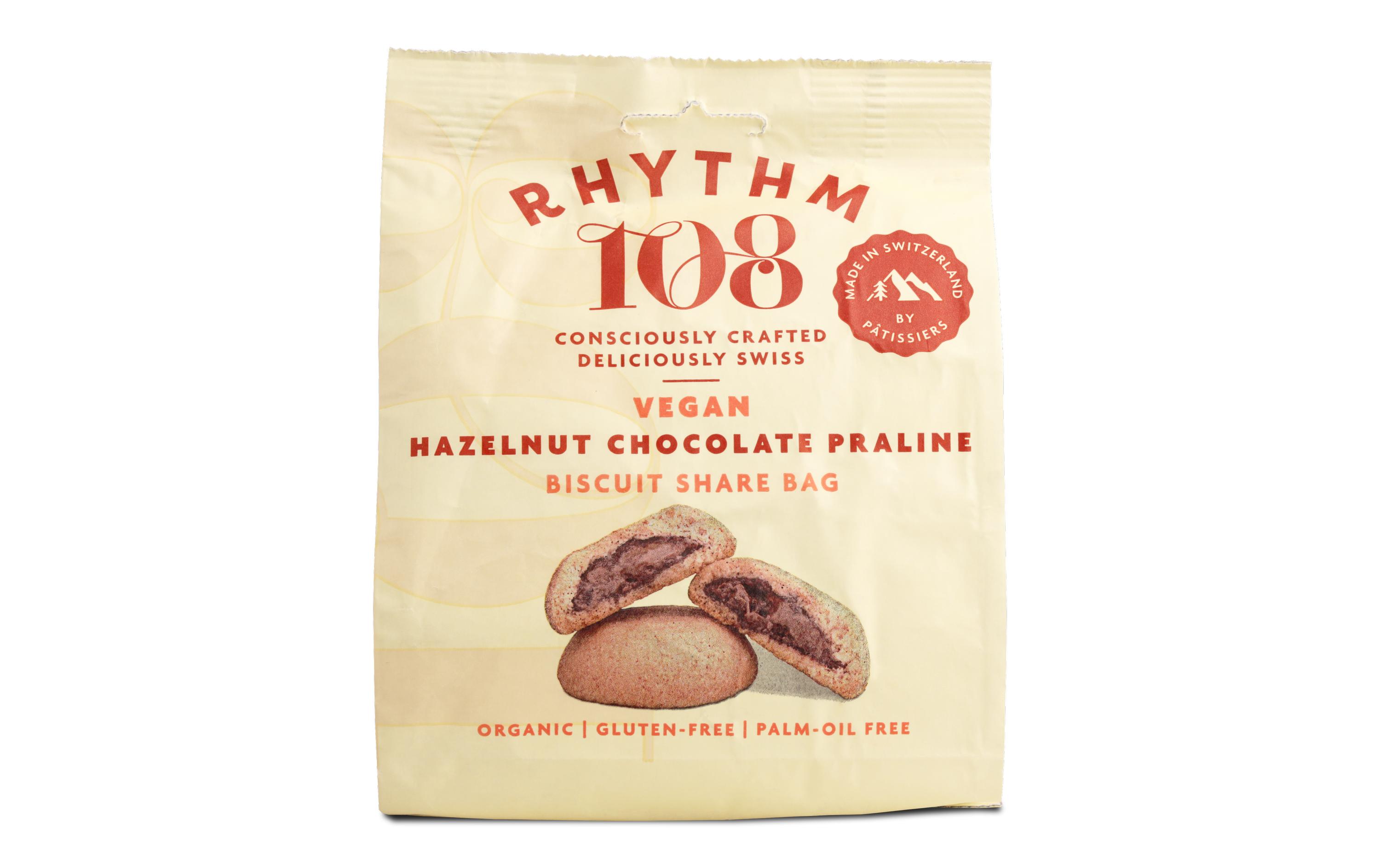 Guetzli Swiss Vegan Hazelnut Chocolate Praline Biscuit 135 gVegane Schokoladenkekse aus der Schweiz