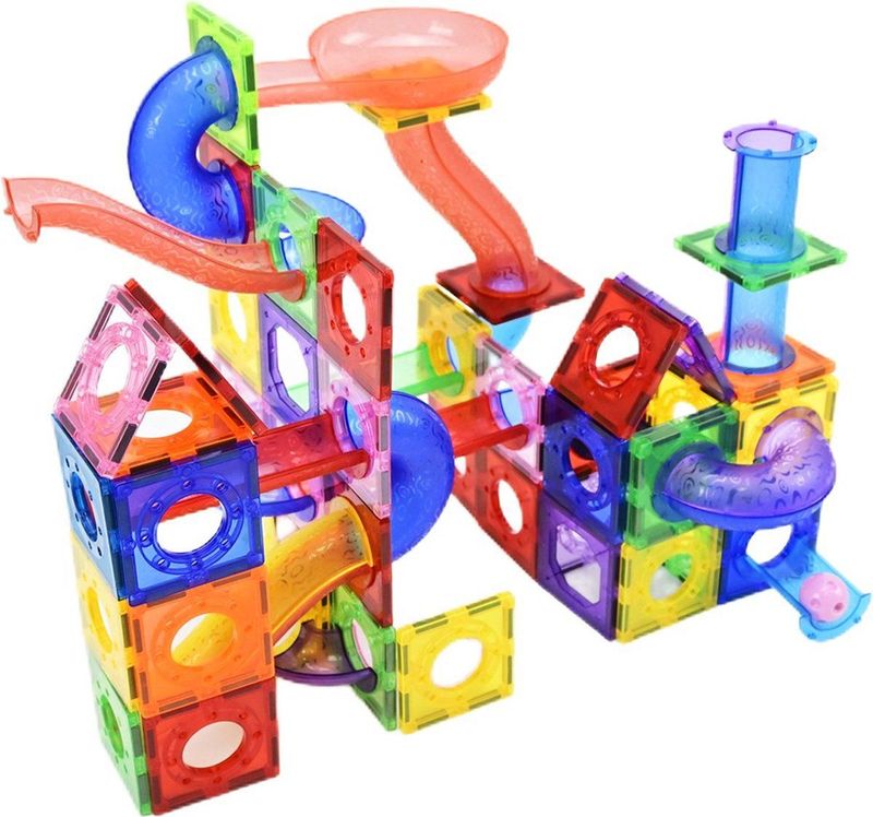 Gemmicc - Magnetische Knikkerbaan - Magnetisch Speelgoed - 100 Stuks