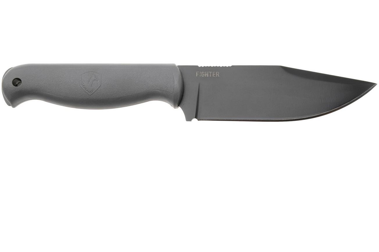 Condor Fighter Knife CTK1831-4.9RGHC Cerakote 1075, Rhino Gray Polypropylene, vaststaand mes