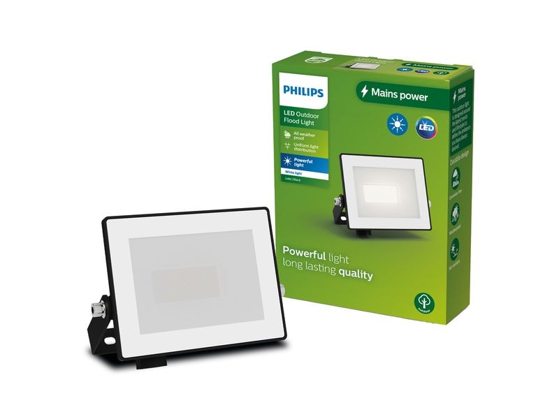 Philips Lois Flutlicht 10W 3000K IP65 10 W Philips 8720169365025 Aussenbeleuchtung Wandbeleuchtung für den Aussenbereich Nicht austauschbare(s) Leuchtmittel LED F
