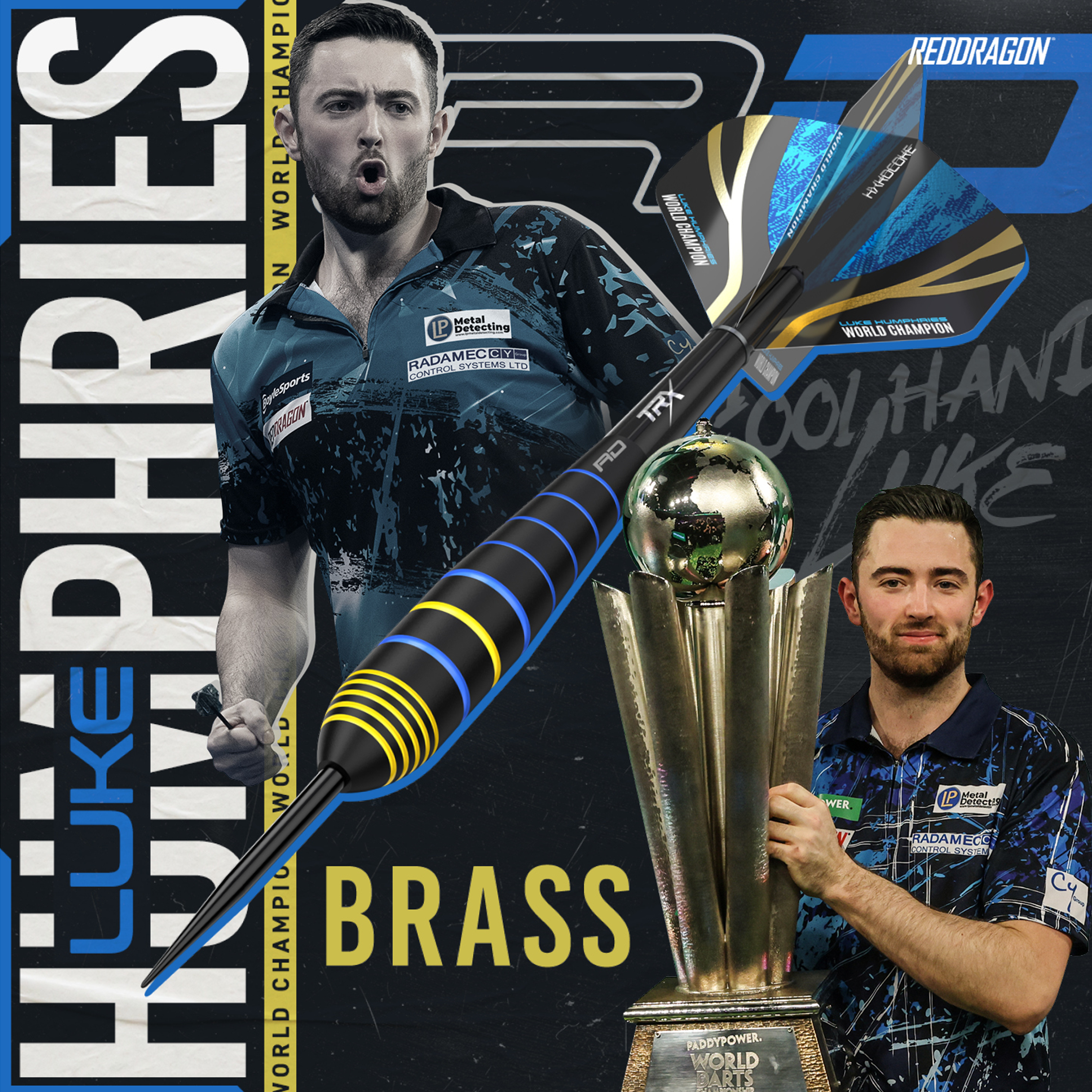 Red Dragon - Luke Humphries World Champion Brass - Steeldart