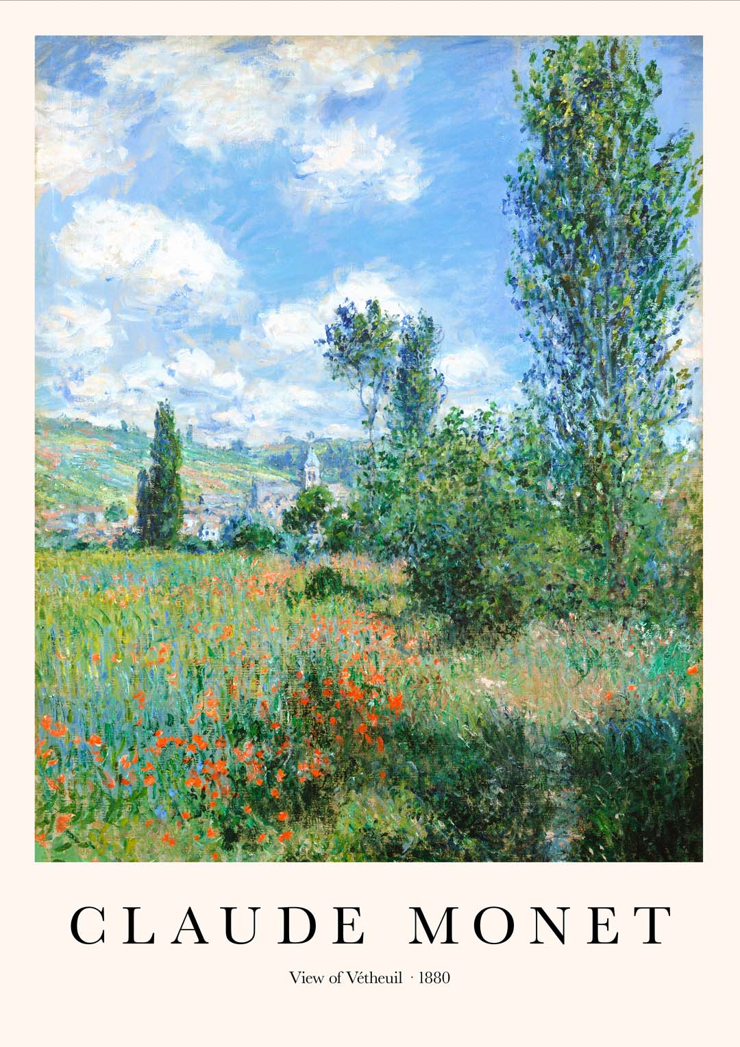Ansicht von Vétheuil von Claude Monet