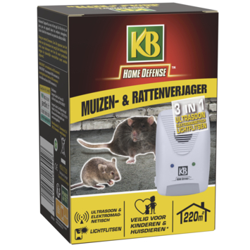 HOME DEFENSE® muizenverjager en rattenverjager 3-in-1 220 m²