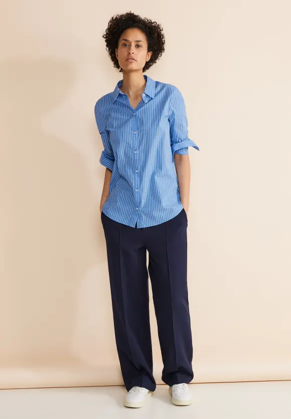 Streifen Hemdbluse - light spring blue