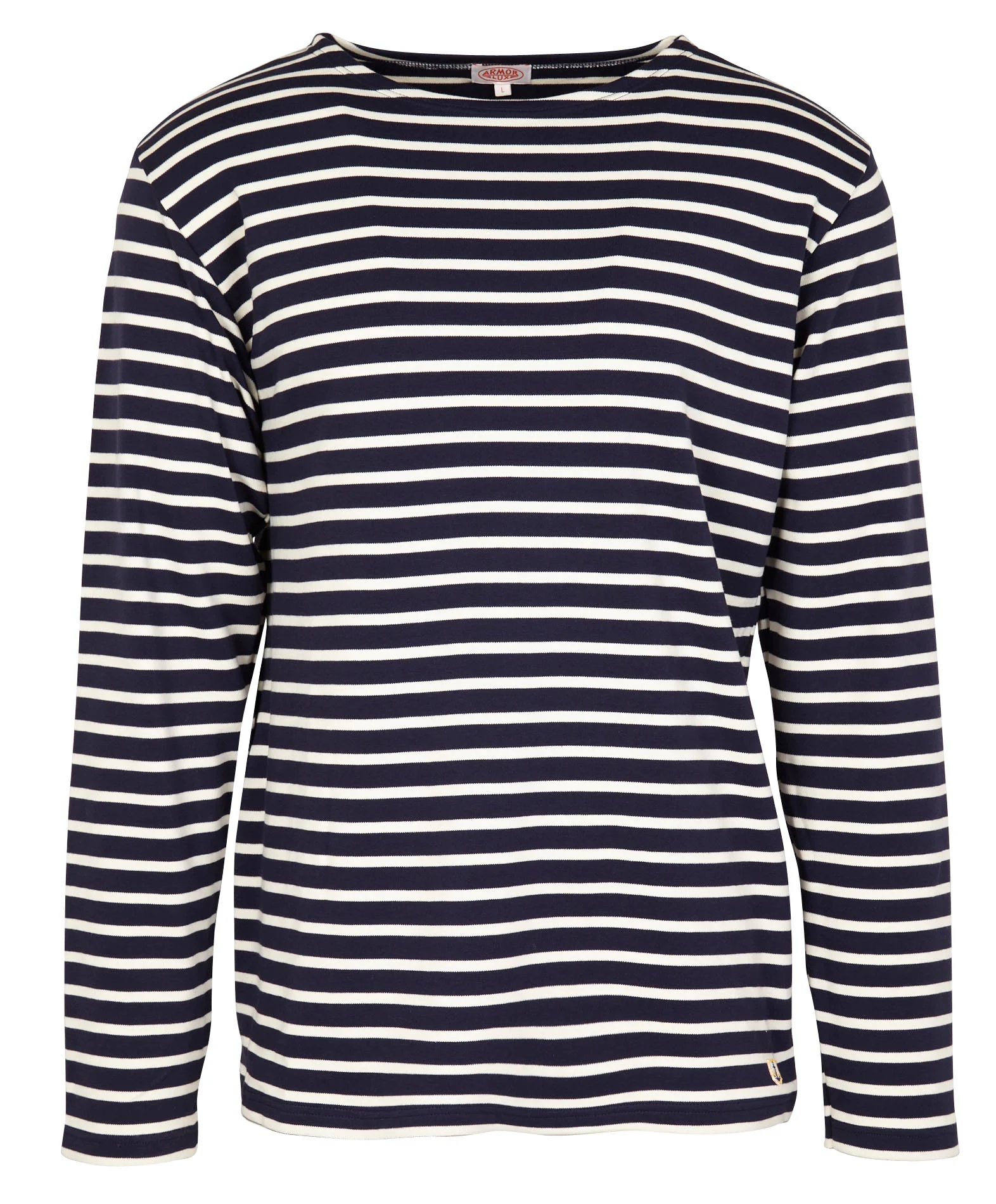 Marinière col rond regular-fit en coton interlock | Multicolore