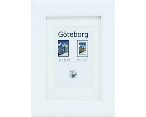 Houten fotolijst Göteborg wit 13x18 cm
